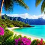 Love Creation 12x18 Size poster print for creative wall art- tropical-dream-5772(Non Sticker)