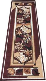 ADIB CARPET Brown Acrylic Runner Rug 70 Inch 23 Inch