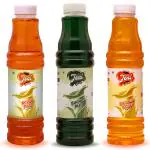Jeni Kesar Pista+Badam Pista+Banana Kesar Sharbat & Syrup /Non-Fruit Synthetic Syrup Combo/Gift Pack/Summer Combo (700ml X 3)