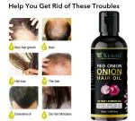 KURAIY Hair Fast Growth And Hair Care Essential Oil Natural Red Onion Hair Regrowth Products Serum Hair Care Hair Loss 50 ML