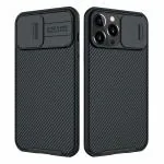 Star Craftune Nillkin Case for iPhone 13 Pro Max 5G Cam Shield Pro Camera Slider Double Layered Protection TPU + PC Black Colour