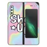 GADGETSWRAP Printed Vinyl Skin Sticker for Samsung Galaxy Fold - shut-up
