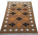 MAST Floor Handmade Export Quality Flatweave Thick Carpet for Living Room Bedroom-07