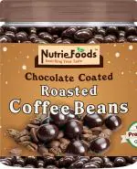 Nutriefoods Chocolate Coated Espresso Coffee Beans | Roasted & Crunchy | Premium Chocolate (300g)