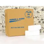 MAPPA | M Fold Tissue Paper | High Absorbent | Pack Of 10 | 40 GSM| 22.3 X 20.4 | Virgin Paper | Pure White Paper | 150 Sheet Per Pack