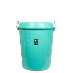 KKR INDUSTRIES Heavy Duty Plastic Storage Drum With Cap 100 Litre (Green) 100L Plastic Bucket (Green)