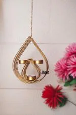 blissful decor drop shape Tealight Candle Holders Wall Hanging for Home Decoration Metal Candle Holder Tea Light Wall Sconces for Living Room Bedroom Garden Home Decor