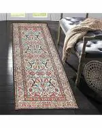 Status Contract Multicolor Polyester 3D Printed Persian Carpet - 22 x 55