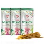 Nafis Incense Sticks Agarbatti Long Lasting Natural Flowers Fragrance of Rose Mogra and Night Queen Hand Rolled Export Quality for Daily Pooja Relaxation Yoga Meditation (Pack of 3 100 Sticks each)