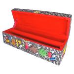 santarms Handmade Golden Wood Bangle Box