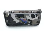 GOLD LEAF Large Capacity Storage Pencil Case with 2 Compartmen Military Gun Themed ZipperPouch(Grey)