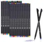 Wynhard 24 Colors Journal Pens Fineliner Pen Set Colour Pens Colored Fine Point Drawing Pens Art Marker Multicolour Pen Coloured Pens For Note Taking Calendar Coloring Art Projects Office Supplies