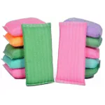 CLEANADO Active mesh Scrub-Foam/ Sponge Scratch Proof Scrubber Scrub Sponge  (Medium, Pack of 10)