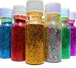 ECLET Art and Craft Multicolor Dry Glitter (Pack of 6)