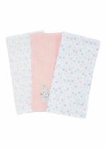 Mothercare confetti party baby muslins multicolor pack of 3