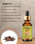 Fezora Nabhi 30ML Belly Button Oil for Sensational Skin Blend of Almond, Olive, and Lemon Essential Oil Supports Healthy Skin 100% Ayurvedic & Chemical-Free Cold Pressed Oil (Pack Of 1)