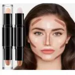 Groovs Combo of 4 in 1 red edition liquid lipstick with contour stick and face compact powder with puff (Pack of 7)