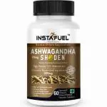Instafuel Ashwagandha Capsules for Stress & Anxiety Relief, Boost Immunity, Clinically Proven - 35% Withanolide Glycosides, 60 Veg. Capsules