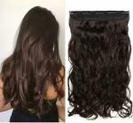 D-Divine Black Step Cutting Hair Extension Premium Quality Synthetic Fiber (Women, Girls) Pack Of 2