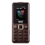 MTR M1000 Dual Sim keypad Mobile Display 2.4 with 3000 mAh Battery, Storage Upto 32MB- Brown