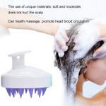 KitchenFest Silicone Head Body Scalp Massage Brush Shampoo Hair Comb Shower Bath Slimming Massage.
