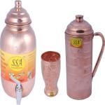 Shivshakti Arts SSA-2479-2-1 Jug Glass Set (Copper)