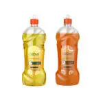GODUST Premium Quality Dishwash Liquid Detergent For Kitchen | Dish Wash Gel For Kitchen Utencils | Power Of Lemon Dish Cleaning Gel Dishwash Liquid - BUY 1 GET 1 FREE (750ml Each)