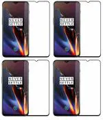 Vizio Oneplus 6T Transparent Tempered Glass Anti-Fingerprint and Scratch Resistant Screen Protector with Dry Wipe and Wet Wipe 15 x 8 x 1.3 cm