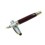Auteur Castor Brown Brass Blue Ink Fountain Ink Pen