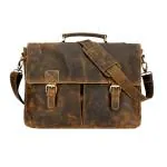 August Portfolio Bag Leather Laptop Briefcase Bag For Mens & Women | Laptop office Bags Certificate and file holder bag Travel Water Resistant storage Travel Stylish Packing