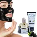 Blu Essentials Black Diamond Magnetic Ultra Whitening and Brightening Charcoal Peel Off Mask For Women and Men, 100gm