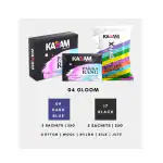 Kadam Fabric Dye Multicolour Combo C4 Gloom Combo Black 5 Sachet, Dark Blue 5 Sachet