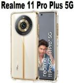 XOVO Back Cover for Realme 11 Pro Plus, Realme 11 Pro Plus 5G, realme 11 Pro+ 5G (Transparent, Dual Protection, Silicon, Pack of 1)