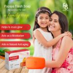 Fairbee Papaya Fresh Soap 100gmX 1No-PACK OF 12 pcs