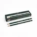 Faber-Castell Breakage Resistant Black 9000 Graphite Pencil - 8B (Pack of 12)