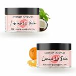 Essentia Extracts Combo of 2 Luscious Lip Balm, 20gm (10gm+ 10gm)