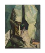 Tamatina Multicolor Gelmeroda Iv Abstract Art Canvas Painting - 13X11 Inch