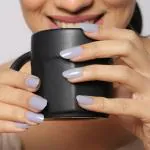 Lick 24 Pcs Oval Shape False/Fake Stick on Nails Extension Reusable Acrylic Nails