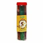 Giri 5 star combo Incense sticks for Pooja, Low Smoke Agarbatti with Essential Oils & Natural Fragrance for Home, Offices (100 stick x 1 Bottle)