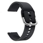 LIDDU Silicone Smart Watch Strap for Noise Colorfit Endure (Black) - 22 mm