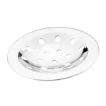 ENNIUS 4 Inch Round Stainless Steel floor Bathroom Jali/Trap Floor Drain with Hole with Chrome Finish Water Drain Grating (Pack of 1)