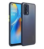 Empire Accessories Oppo F19S Blue Polycarbonate Smoked Matte Back 360 Degree Protection Protective Hard Case