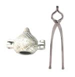 Urban buy Aluminium Gujiya Mould With Stainless Steel Sandsi Tongs and Multicolour, Pack of 2