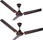 Kanishka 1200 mm Three Blade Ceiling Fan, Brown