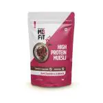 MuscleBlaze Fit High Protein Muesli 1 kg, Dark Chocolate & Cranberry, 22 g Protein, Almonds & Super Seeds, Protein Breakfast Cereals