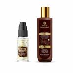 Khadi Organique Hair Serum & Fenugreek Shampoo for Repair Damage Hair (Pack of 2) 250 ml