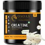 Osoaa Creapure German Certified 100gm Creatine Monohydrate |Pre & Post Workout Supplement for Muscle Building and Performance - Unflavored - 33 gm Serving