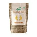 Agile Organic Steel Cut Oats, 1kg| Gluten Free Oats| Breakfast| Diet Food for Weight Loss