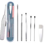 Blenka Essence Ear Wax Cleaner 6 Pcs Ear Pick | Earwax Removal Kit With Flashlight