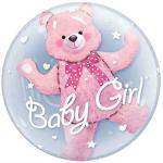 My Party Suppliers Baby Shower Decorative Pink Double Bubble Balloons